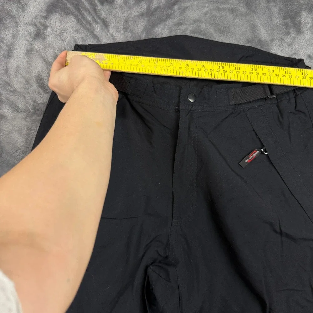 Obermeyer Ski Pants Mens Medium Black Adjustable Belt Winter Snow Trousers